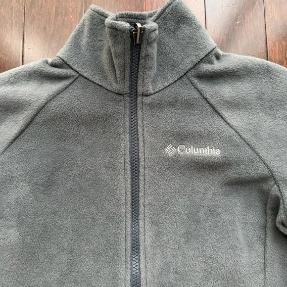 Columbia Kids Interchange Omni-Heat Jacket, Size M, Gray, Fleece, Full Zip - Picture 2 of 7